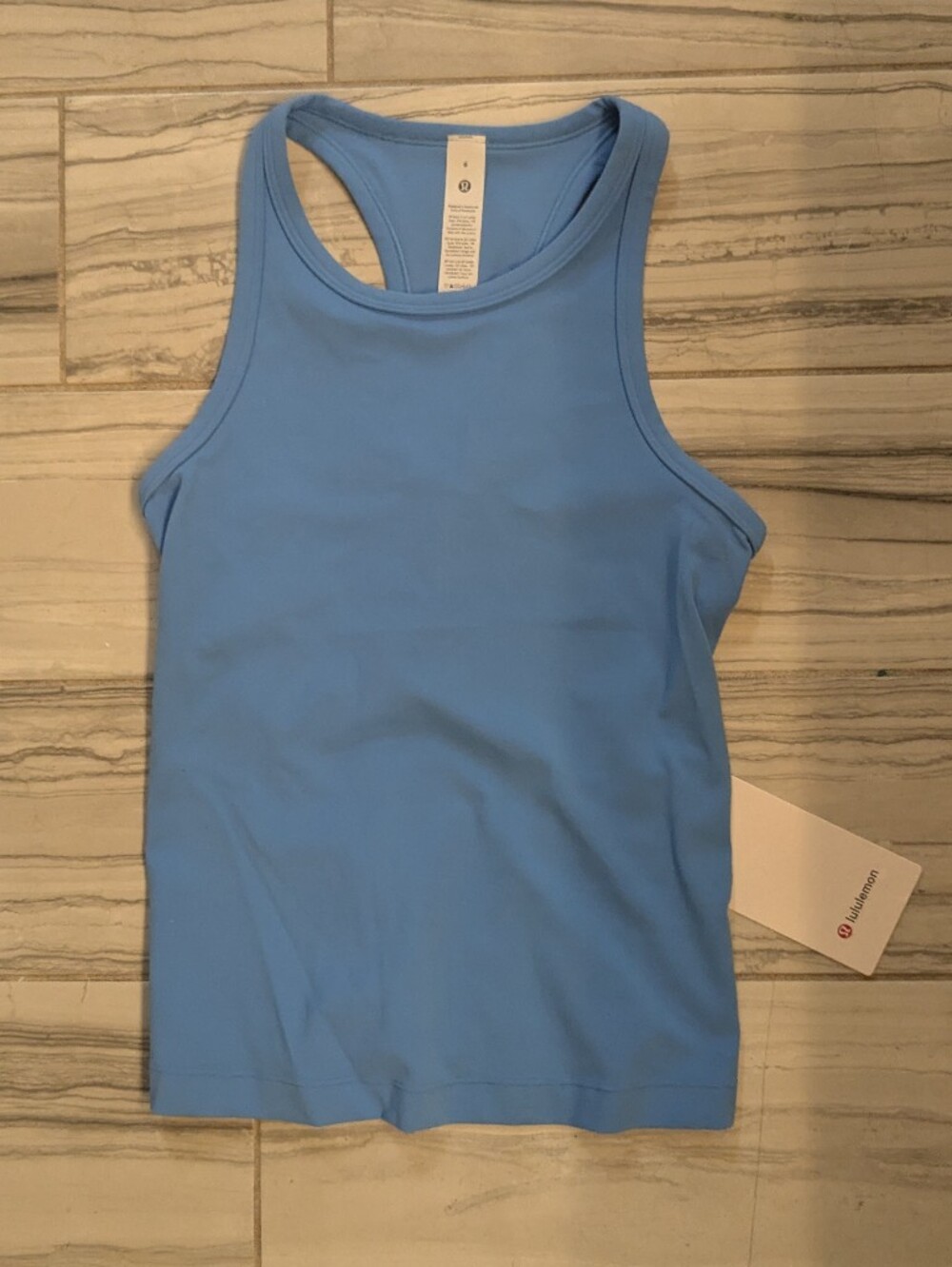 Lululemon Blue Racerback Tank Sz 6